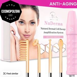 NuDerma Anti-Aging Dermal Cell Energy System - Pink & Rose Gold